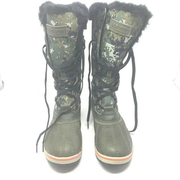 LL Bean Rangeley Pac Tall Insulated Winter Boots Tek 2.5 Digital Camo Size 9 - Picture 6 of 10